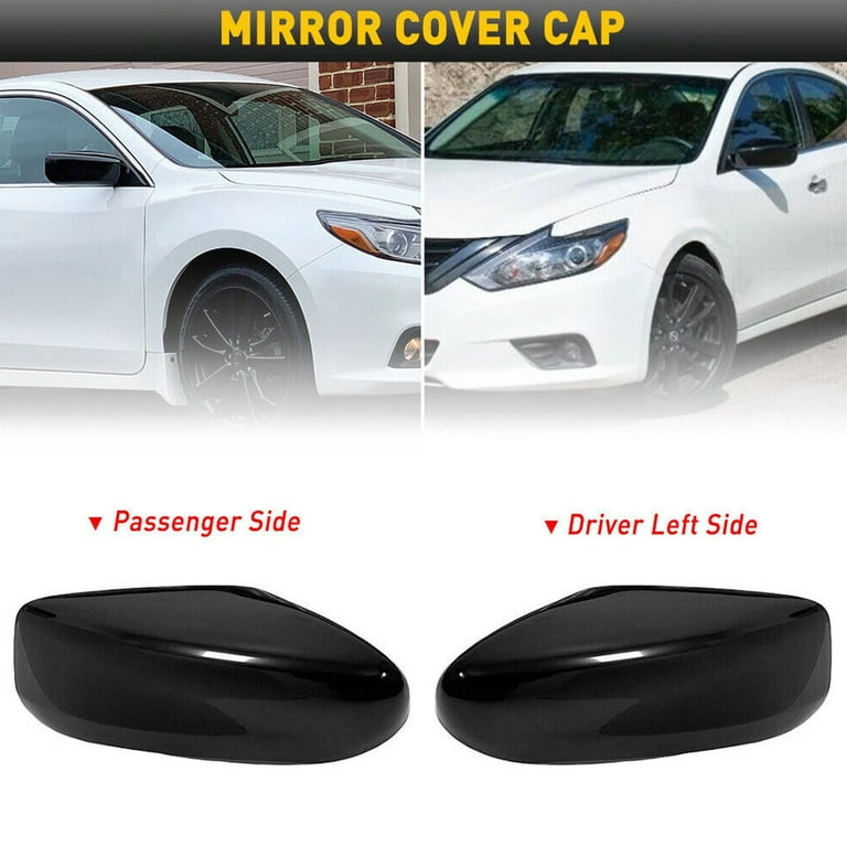 2Pcs Mirror Cover For Nissan For Altima 2013 2018 Driver Passenger Side LH RH