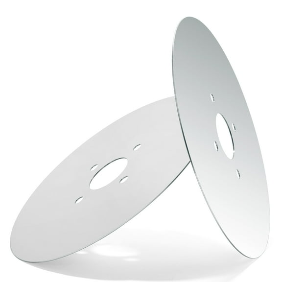 2Pcs Mirror Polished SS Wheel Disc Plates Set for Harley Rear 15" Enforcer Mags