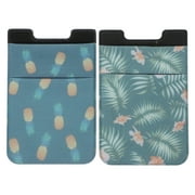 2Pcs Mobile Phone Back Cards Bag Smartphone Back Pouches Cell Phone Back Wallet