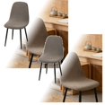 thumbnail image 1 of 2Pcs Modern Dining Chair Covers Printed Shell Chair Cover Lounge Armless Chair Cover Stretchable Slipcovers For Kitchen, Office, Dining Room And Living Room, 1 of 6