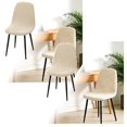 thumbnail image 1 of 2Pcs Modern Dining Chair Covers Printed Shell Chair Cover Lounge Armless Chair Cover Stretchable Slipcovers For Kitchen, Office, Dining Room And Living Room, 1 of 5