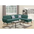 thumbnail image 1 of 2Pcs Modern Laguna Polyfiber Linen-Like Fabric Sectional Sofa Set with Accent Tufting on the Back, 1 of 2