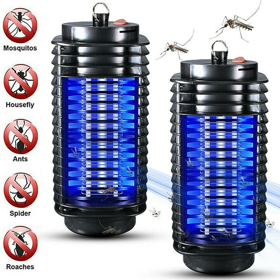 2Pcs Mosquito Zapper- Electric Mosquito Lamp - Insect Killer Lamp -Mosquitoes Killer Indoor Non-Toxic Silent