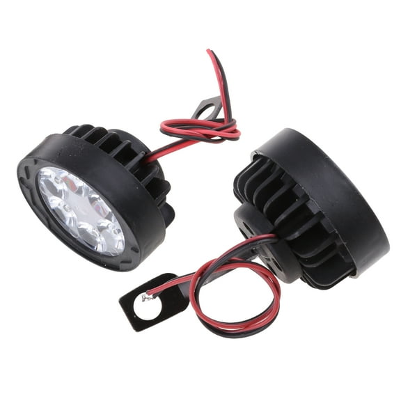 2Pcs Motorcycle Auxiliary Lights Flashing Turn Signal Fog Light DRL Daytime Running Lights 6 LED Work Light