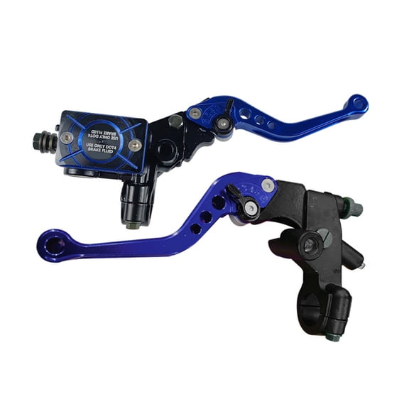 2Pcs Motorcycle Cylinder Reservoir Levers 7/8" Break Lever Upper Pump Hydraulically Brake Lever Accessory