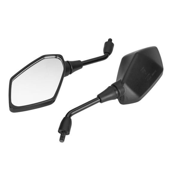 2Pcs Motorcycle Side Mirrors, HD Glass Wide Angle Rear View Mirrors For Motorcycle, Motorbike, Universal, Black