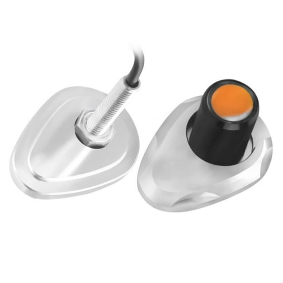 2Pcs Motorcycle Turn Signal Dual Light Daytime Running Lamp Fog Light