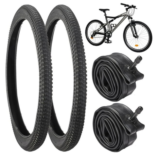 2Pcs Mountain Bike Tires(20? X 1.95?)with 2Pcs Bike Tubes(20? X 1.75?2