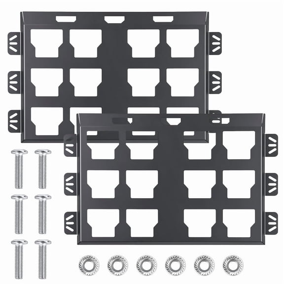 2Pcs Mounting Plates for Milwaukee Packout 48-22-8486, Metal Base for Milwaukee Toolboxes, 100 Lbs Load Capacity, Compatible with Packout Tool Storage Setup and System Organization