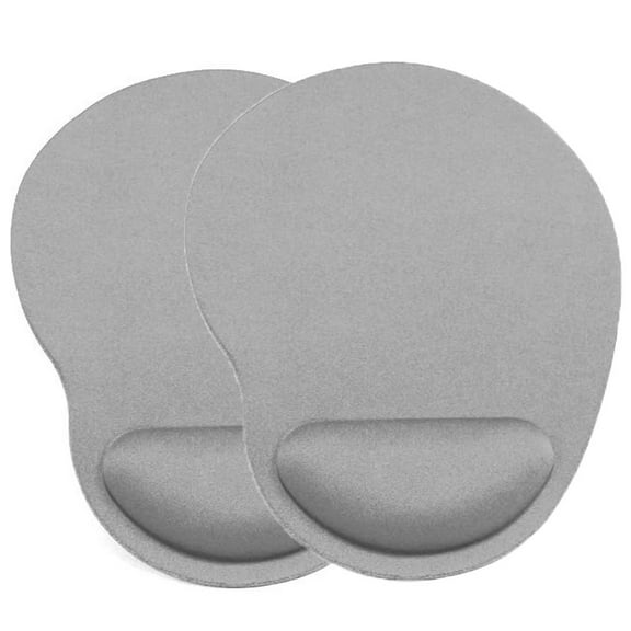 2Pcs Mouse Pad, Ergonomic Mouse Pad with Gel Wrist Rest Support, Gaming Mouse Pad with EVA, Non-Slip EVA Base for Computer, Laptop, Home, Office & Travel