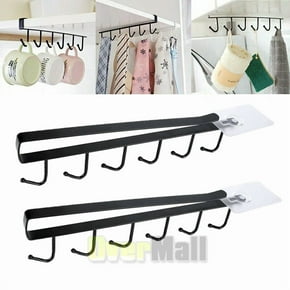 2-Pack Under-Shelf Mug Holder Rack – Kitchen Cabinet Coffee Cup Storage Hooks - Foto 9
