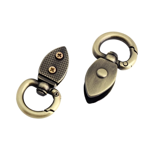 2Pcs Multi Purpose Metal Spring Buckle For Bag Strap Adjustment Crafting Project