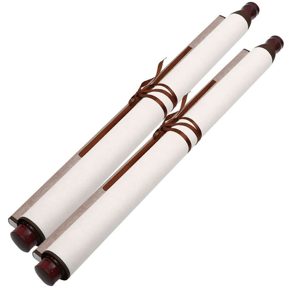 Houderco Chinese Calligraphy Blank Scroll Rice Paper 2Pcs For Calligraphy Practice Home Decoration