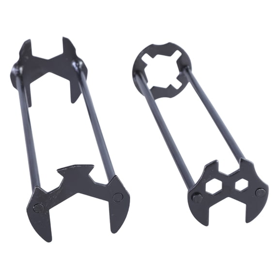 2Pcs Multifunctional Basin Wrench Double Ended Wrenches Sink Wrench Set Under Sink Plumbers Wrench for Kitchen Bathroom