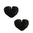 thumbnail image 1 of 2Pcs Multifunctional Faux Furs Throw Pillow Ribbed Heart Design Furry Cushion for Sofa Lumbar Support and Romantics Decors, 1 of 9