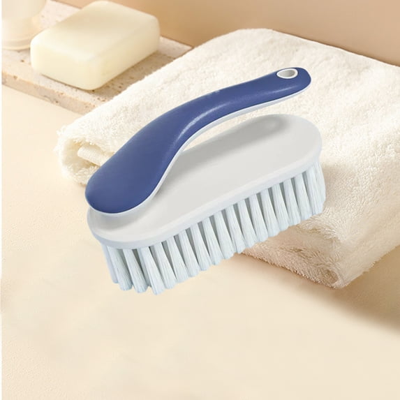 2Pcs Multifunctional Household Small Scrub Brushes Laundry Cleaning Board Brush Easy Grip Shoe Brush Soft Bristle Brush Household Cleaning Clothes Shoes Scrubbing Cleaning Supplies for Stains
