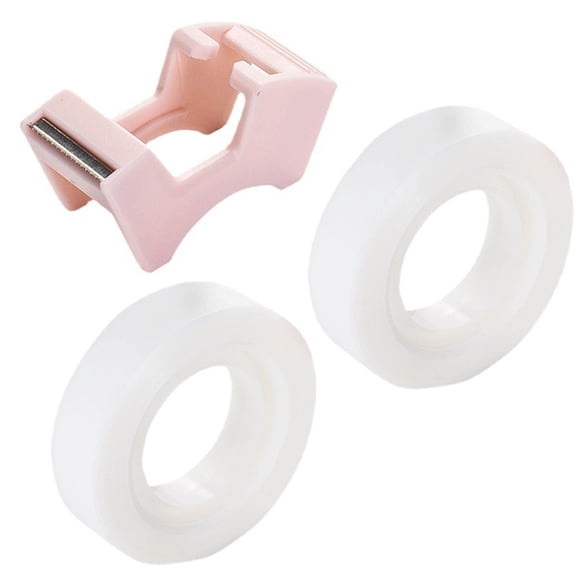 2Pcs Multifunctional Invisable Tape Set with Tape Dispenser Invisable Adhesive Tape for Scrapbooking Album Wrapping
