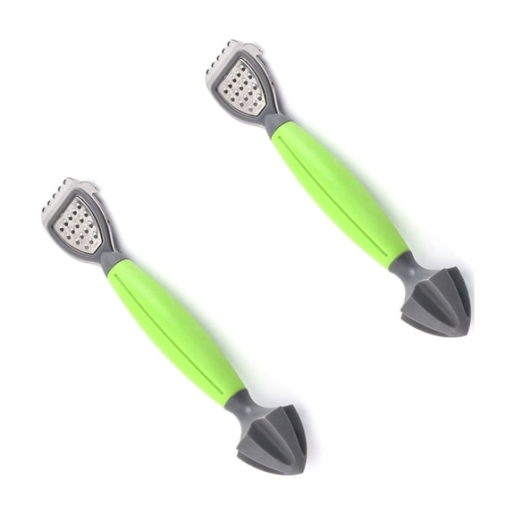 2Pcs Multifunctional Lemon Zester Grater And Juicer With Ergonomic Handle Compacts Kitchen Tool For Cooking Cocktails