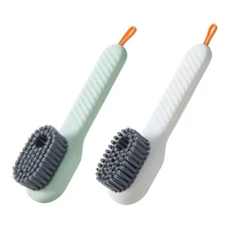 2Pcs Multifunctional Liquid Shoe Cleaning Brush with Soap 