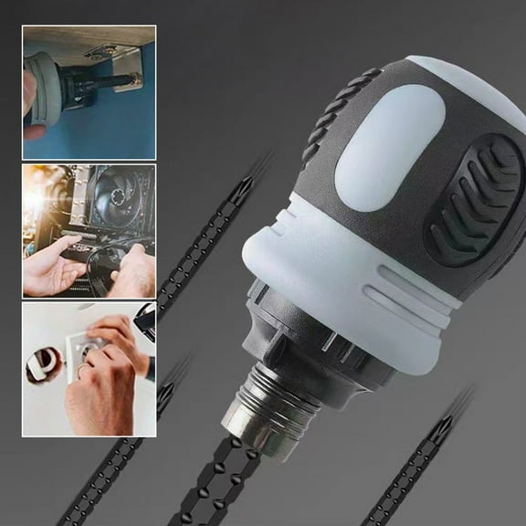 2Pcs Multifunctional Screwdriver Set under $5! Kadlawus 13 in 1 Ratchet Screwdriver Set, Multifunction Retractable Screwdriver, 7 in 1 Bit Screwdriver, Professional Tool Kit, Handy Repair Tool Set