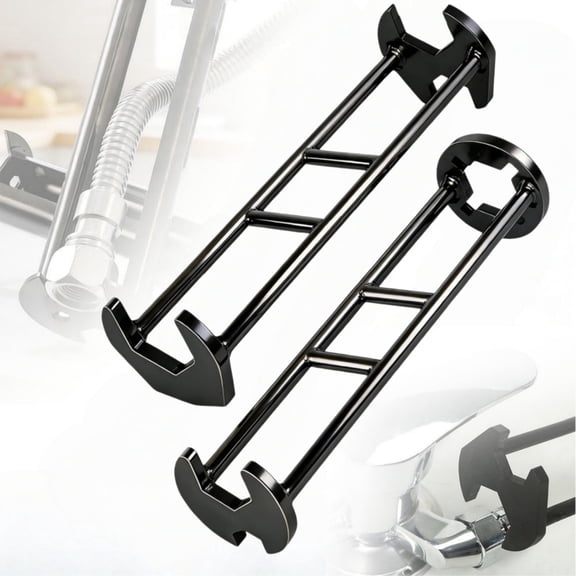 2Pcs Multifunctional Sink Wrench, 2026 New Sink Wrench Plumbing Tool, Kitchen Faucet Wrench Tool, Basin Wrench Under Sink Faucet Wrench Tight Spaces Tools for Kitchen and Bathroom