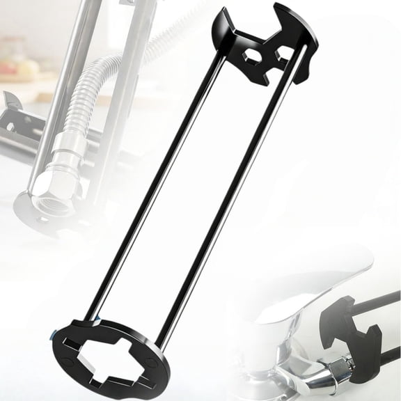 2Pcs Multifunctional Sink Wrench, 2026 New Sink Wrench Plumbing Tool, Kitchen Faucet Wrench Tool, Basin Wrench Under Sink Faucet Wrench Tight Spaces Tools for Kitchen and Bathroom