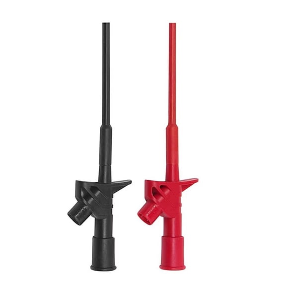 2Pcs Multimeter Test Leads Multimeter Cable Test Probes Insulated 10 A Clip Test Probe With 4Mm Socket Fangkenuo