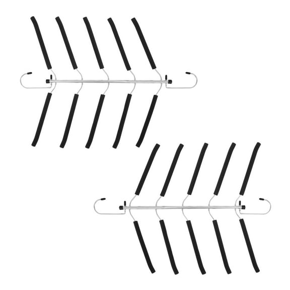 2Pcs Multiple Shirt Hangers Nonslip Multi Hangers Anti Scratch Multi Layer Hanger Space Saving Hangers Portable Multiple Hanger Organizer for Closet Organizers Clothes Home
