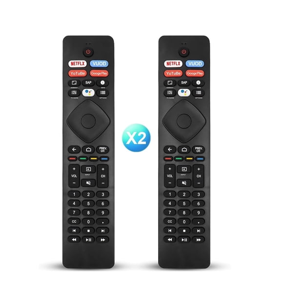 2Pcs NH800UP RF402A-V14 IR Replacement for All Philips Smart TV Remote Control, Replacement Remote for Philips Android LED LCD 4K Smart TV 43PFL5766 50PFL5604 65PFL5504 65PFL5604 75PFL5704