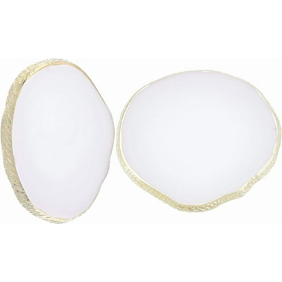 2Pcs Nail Art Palette Resin Gold Edge Gel Color Makeup Display Board Jewelry Tray Nail Art Display Cosmetic Mixing Tools 8.95x10x0.75cm DIY