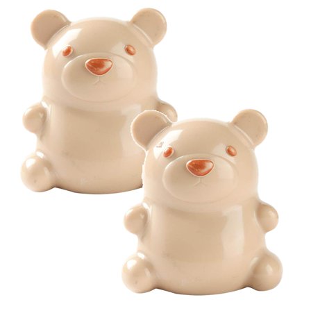 2Pcs Nail Brush Cute Bear Shaped Handle Grip Nail Brush|Children'S Nail Cleaning Brush Massage Brush | Soft Bear Nail Brush For Baby And Children | Gently Cleans Kid'S Nail Cleaning Brush