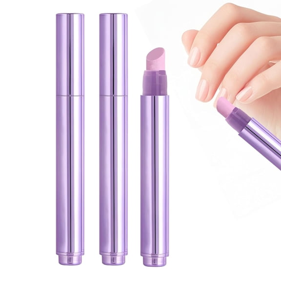 2Pcs Nail Buffer Pen With Cuticle Oil, Cuticle Pusher Pen, Ceramic Tip Cuticle Oil Pen, 3-in-1 Nail Care Pen, Moisturize Strengthen Brighten Nails Care for Cuticle Remover
