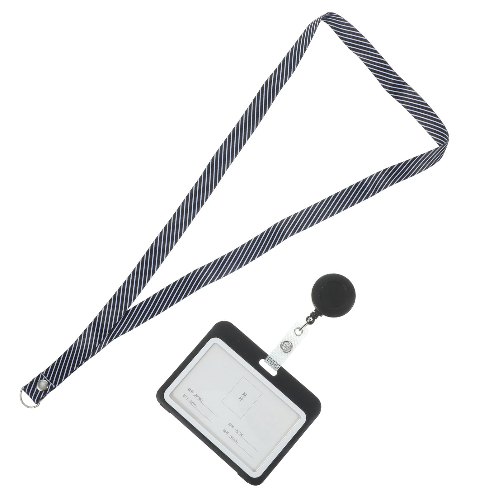 2Pcs Name Badge Holder Horizontal Badge Sleeve Work Badge Holder Sleeve