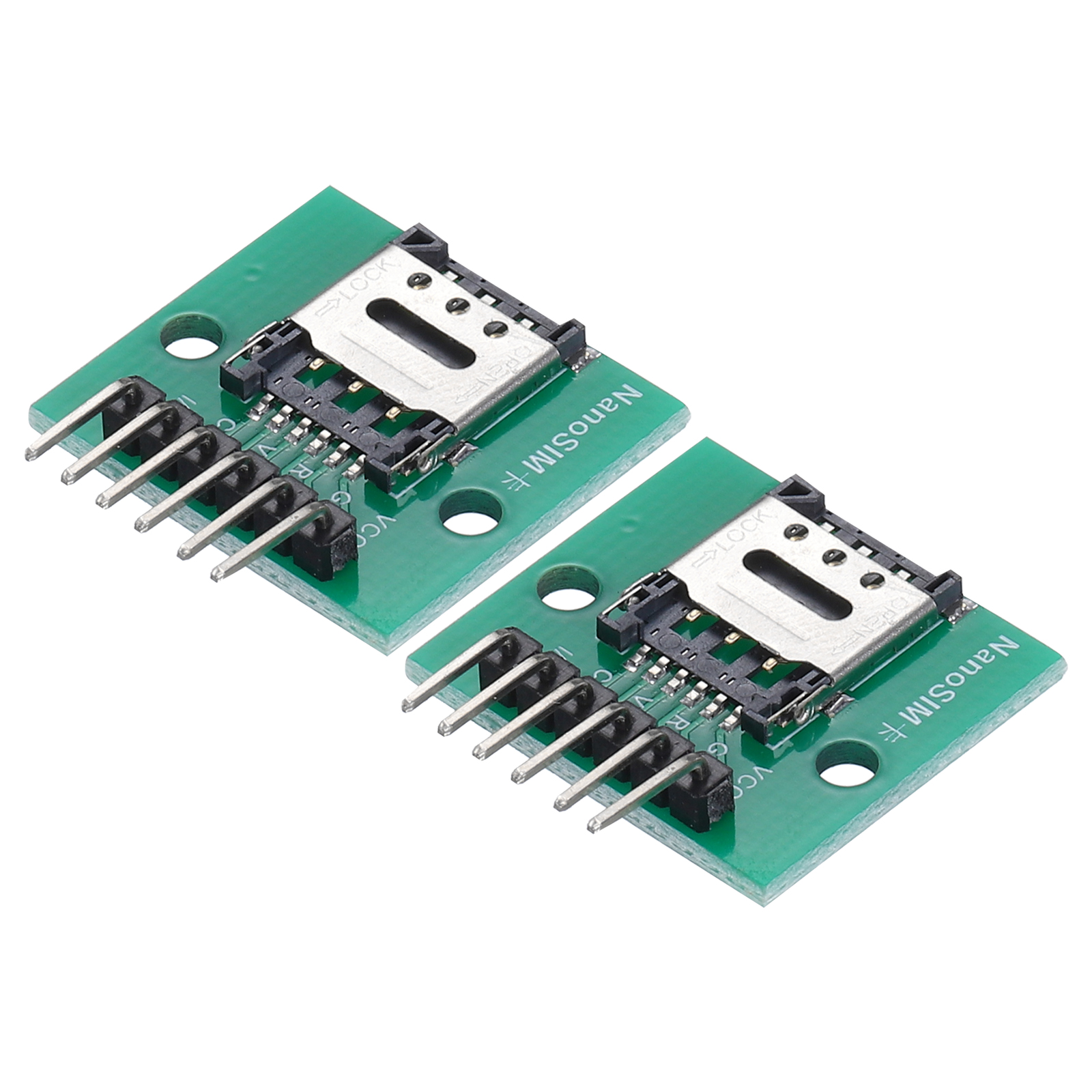 QUARKZMAN 2pz Nano SIM 6Pin Prova Scheda PCB Scheda Con 5Pin Angolo Pin