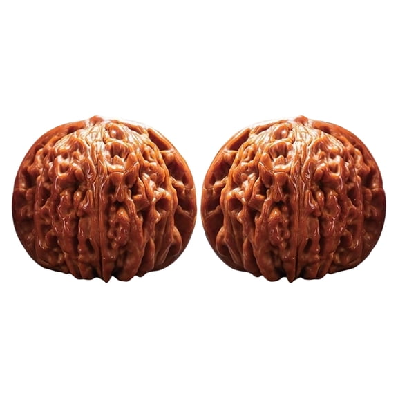 2Pcs Natural Chinese Wenwan Walnuts Fidget Toy for Adults, Hand-Matched Pair for Twirling, Hand Rolling and Tactile Fidgeting, Meaningful Gift For Boyfriend, Father, Grandpa