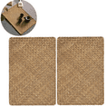 thumbnail image 1 of 2Pcs Natural Seagrass Placemats Woven Rattan Place Mat 17 x 11.8" Rectangular Table Mats, Sea Grass Meal Placemat Bamboo Place Mats for Dining Table Home Kitchen Picnic Table Decor (Coffee), 1 of 8