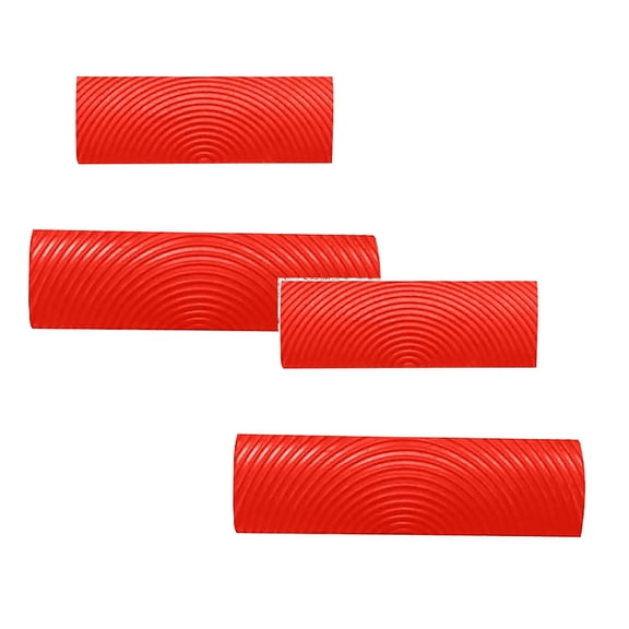 2Pcs Natural Wood Grain Maker Ms6 Rubber Wood Grainer Pulling Brush Imitation Wood Grain Tool Art Paint Pulling Tool Wood Grainer Wood Grain Brush Red Black Woodworking Tools