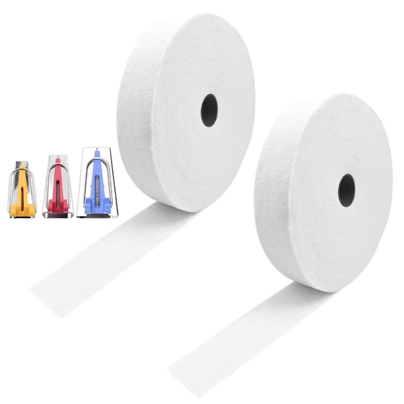 2Pcs Needle-Punched Cotton Batting Roll 76.5 Yards Each 2-1/4Inch Wide Batting Strips For Quilts Upholstery