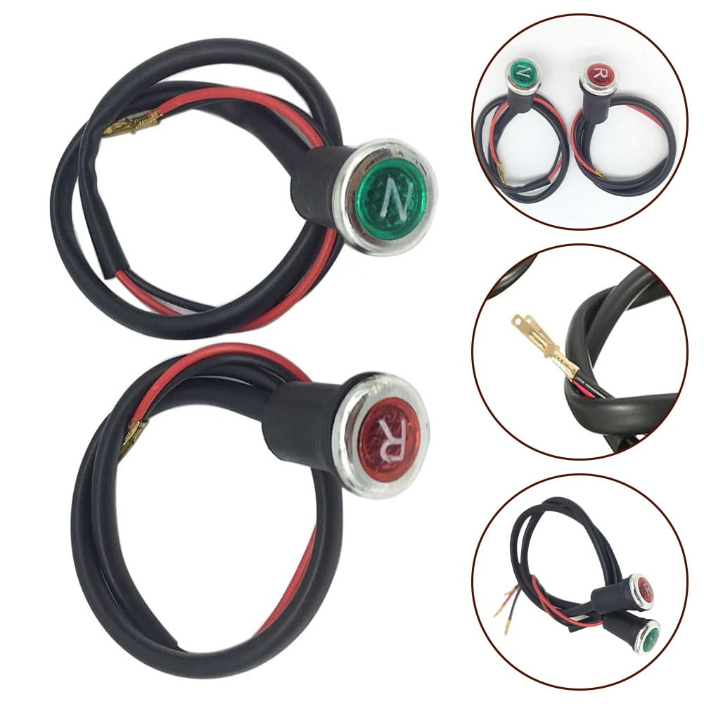 2Pcs Neutral Reverse Motorcycle N/R Light Indicator ATV Light Gear For 50cc 110cc 125cc 150cc 200cc 250cc #620