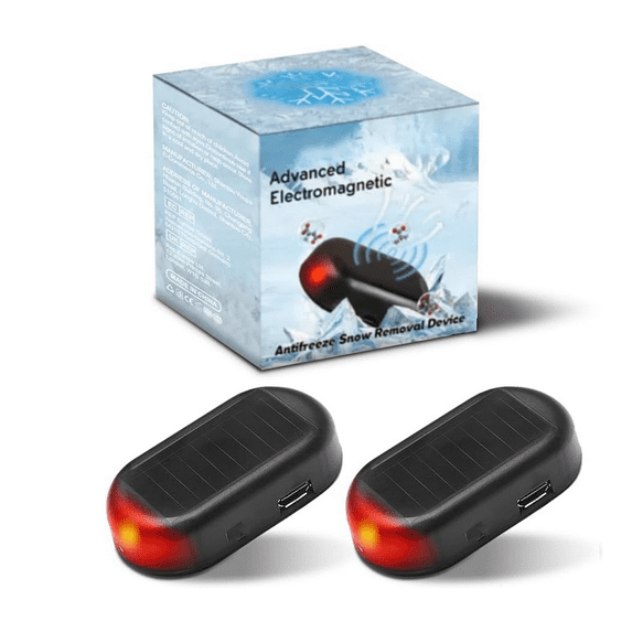 2Pcs New Electromagnetic Car Snow Removal Device, Anti-Freeze Windshield Defroster & Ice Melter, Automotive Snow Removal Tool for Winter Emergency