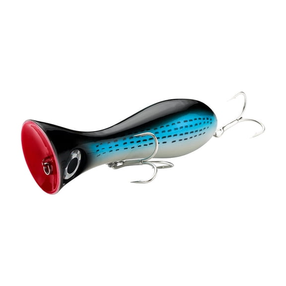 2Pcs New Large Top Water Popper Saltwater Offshore Fishing Lure Bass Crankbait