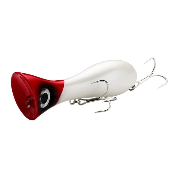 2Pcs New Large Top Water Popper Saltwater Offshore Fishing Lure Bass Crankbait