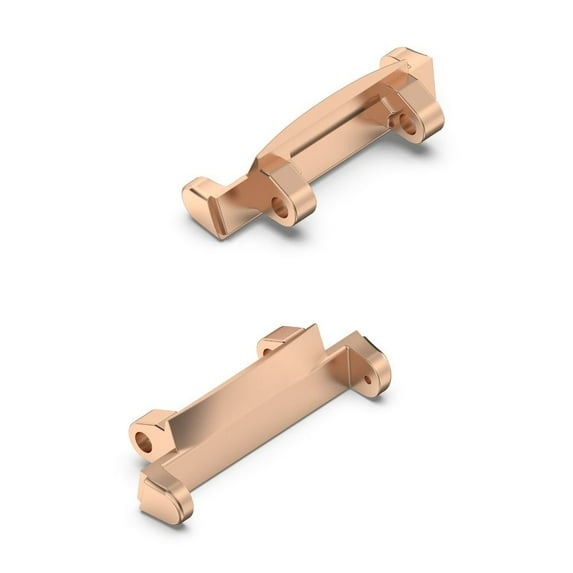 2Pcs New Smart Watch 22MM Wristband Wristband Adapter Strap Adapter Watchband Connector Metal ROSE GOLD