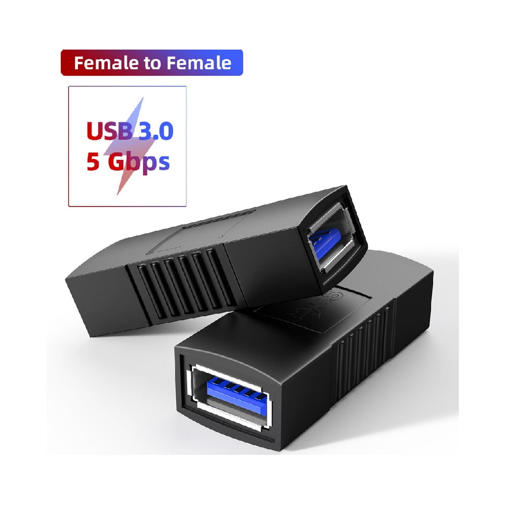 2Pcs New USB 3.0 Type A Female to Female Adapter Coupler Gender Changer
