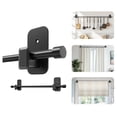 thumbnail image 1 of 2Pcs No-Drill Curtain Rod Bracket, Multifunctional Towel Bar and Hook Holder for Shower Curtain, Long Design Wall Mount, 1 of 8