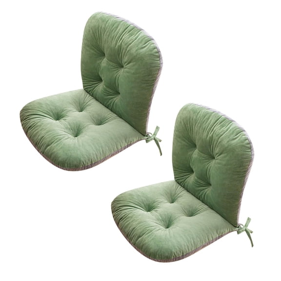 2Pcs Non Rocking Chair Cushion Chair Cushion With Ties Soft Seat Cushion With Removable Cover High Back Chair Cushion Desk Chair Cushion For Car Home Dining Room Cushion