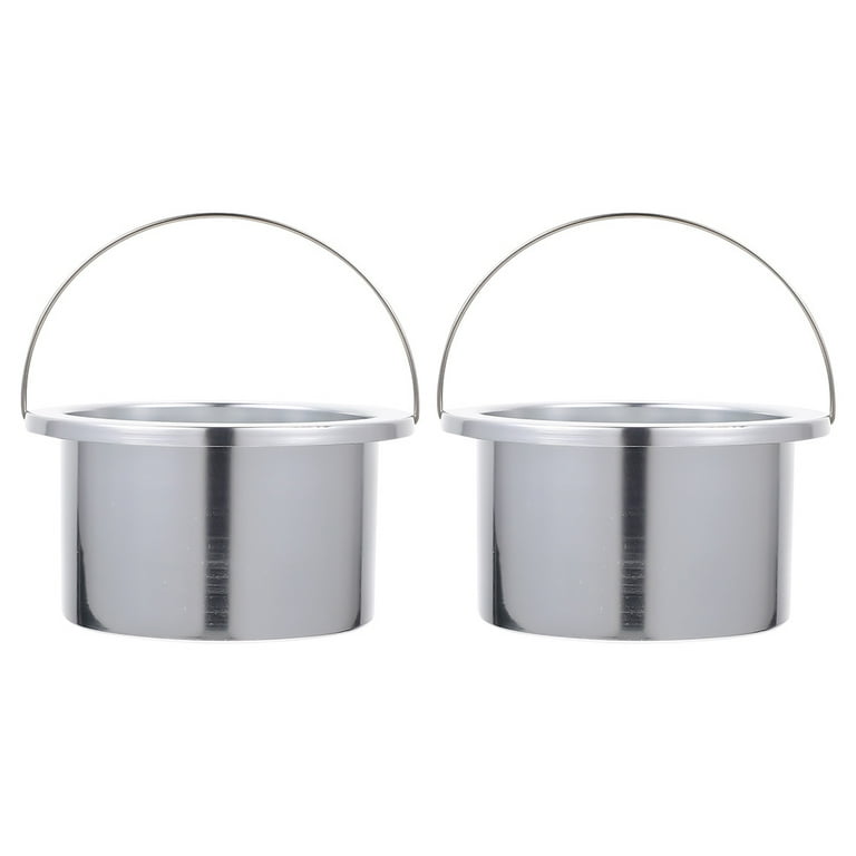 2Pcs Non stick Wax Melting Containers Wax Melting Pots Aluminum Pots for Wax Heater