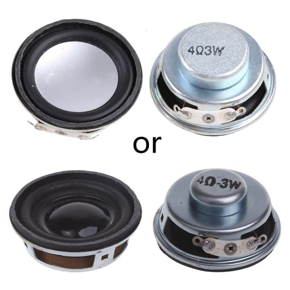 2Pcs Notebook Speaker Circle Loudspeaker 4 3W Speaker 99-10000 kHz Frequency Response DIY Audio Accessory