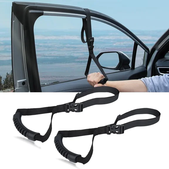 2Pcs Nylon Car Grab Handle Adjustable Standing Aid Safety Handle Vehicle Support