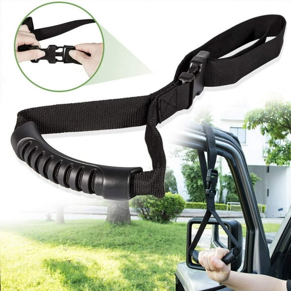 2Pcs Nylon Car Grab Handle Vehicle Support Adjustable Standing Aid Safety Handle